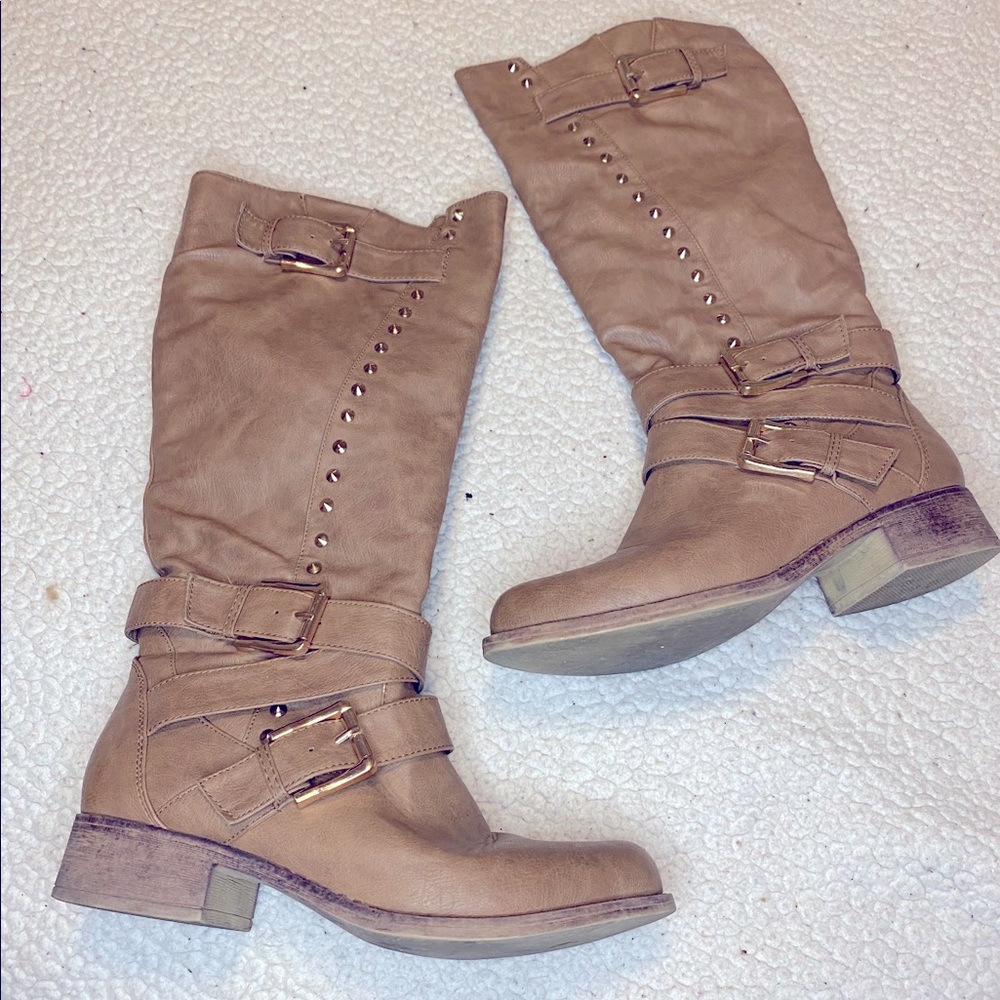 Tan Charlotte Russe boots size 7